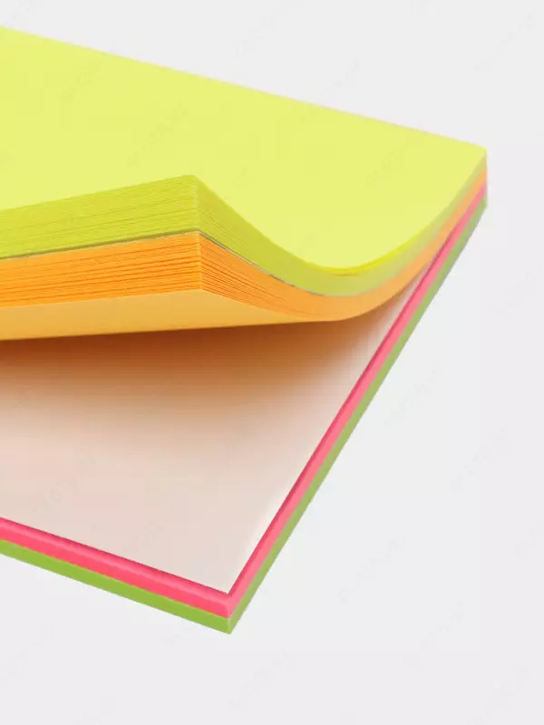   Стикеры с клеевым краем Deli EasyPad 76 х 76 мм  25 л х 4 цв (Арт. - 02002-EA) Неон. ассорти