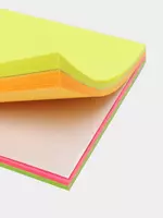   Стикеры с клеевым краем Deli EasyPad 76 х 76 мм  25 л х 4 цв (Арт. - 02002-EA) Неон. ассорти