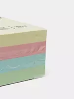   Стикеры с клеевым краем Deli 76 х 76 мм  100 л х 4 цв (Арт. - 01703-EA) Цв. ассорти