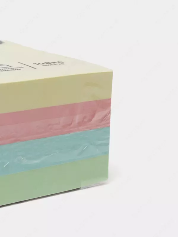   Стикеры с клеевым краем Deli 76 х 76 мм  100 л х 4 цв (Арт. - 01703-EA) Цв. ассорти