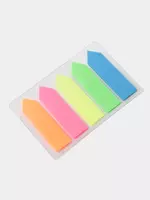  Yopishqoq qirrali indeks xatchoplari Deli 43 x 12 mm  5 rang x 20 dona. (Art. - 10602-EA) Ok - 