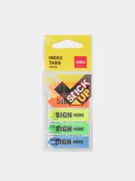 Индекс-закладки с клеевым краем Deli Sign Here 44 х 12 мм  5 цв х 20 шт. (Арт. - 11302-EA) Стрелка