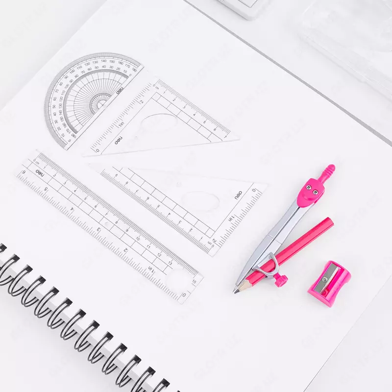  Metall/plastmassa kompas Deli Echki oyogi  31 sm  qalam (Art. - 600-H) toplam - 