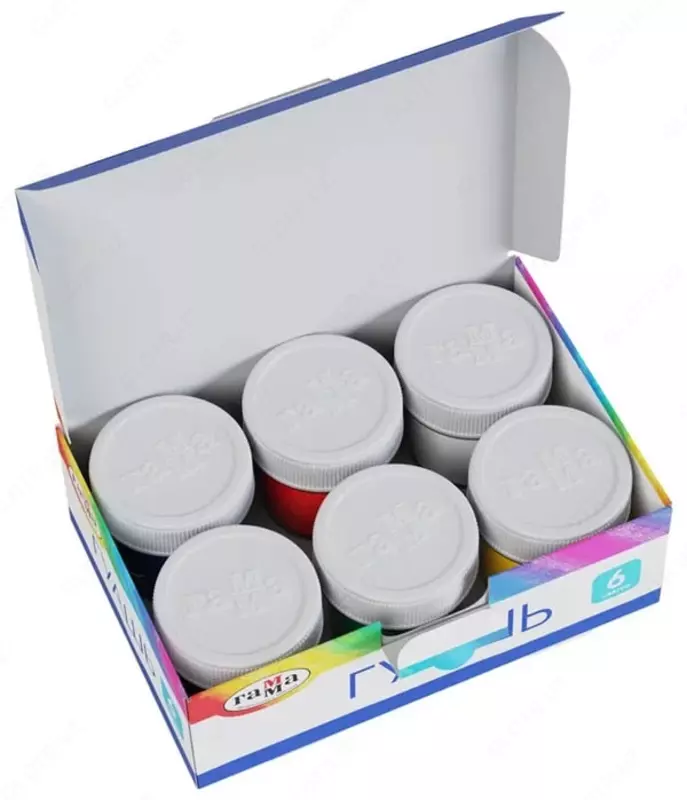  Badiiy gouache Gamma Classic  20 ml  6 rang. (- 2210306-modda) - 