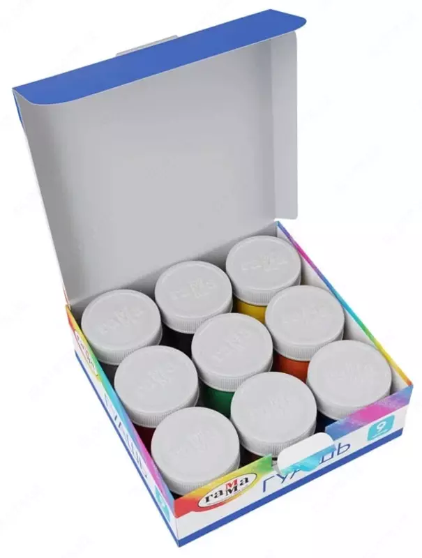  Художественная Гуашь Гамма Классическая  20 мл  9 цв. (Арт. - 2210309) - 