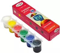 Художественная Гуашь Гамма Мультики  блок-тара 15 мл  6 цв. (Арт. - 100222-6)