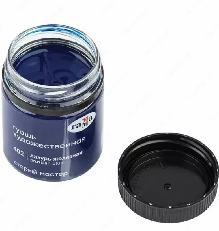 Художественная Гуашь №402 Гамма Старый Мастер  банка 40 мл. (Арт. - 12112040402) Лазурь железная