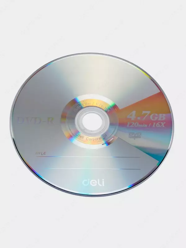 Диск DVD-R Deli 4 7GB/16x (Арт. - 3724) Металлик