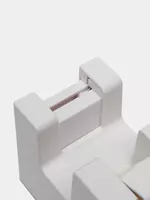   Диспенсер для канцелярского скотча Deli Nusign  лента 18 мм (Арт. - 123-NS-wt) Белый