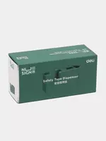 Диспенсер для канцелярского скотча Deli Nusign  лента 18 мм (Арт. - 123-NS-gn) Зеленый Только в розницу