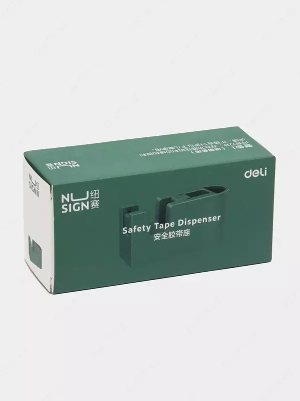  Диспенсер для канцелярского скотча Deli Nusign  лента 18 мм (Арт. - 123-NS-gn) Зеленый Только в розницу