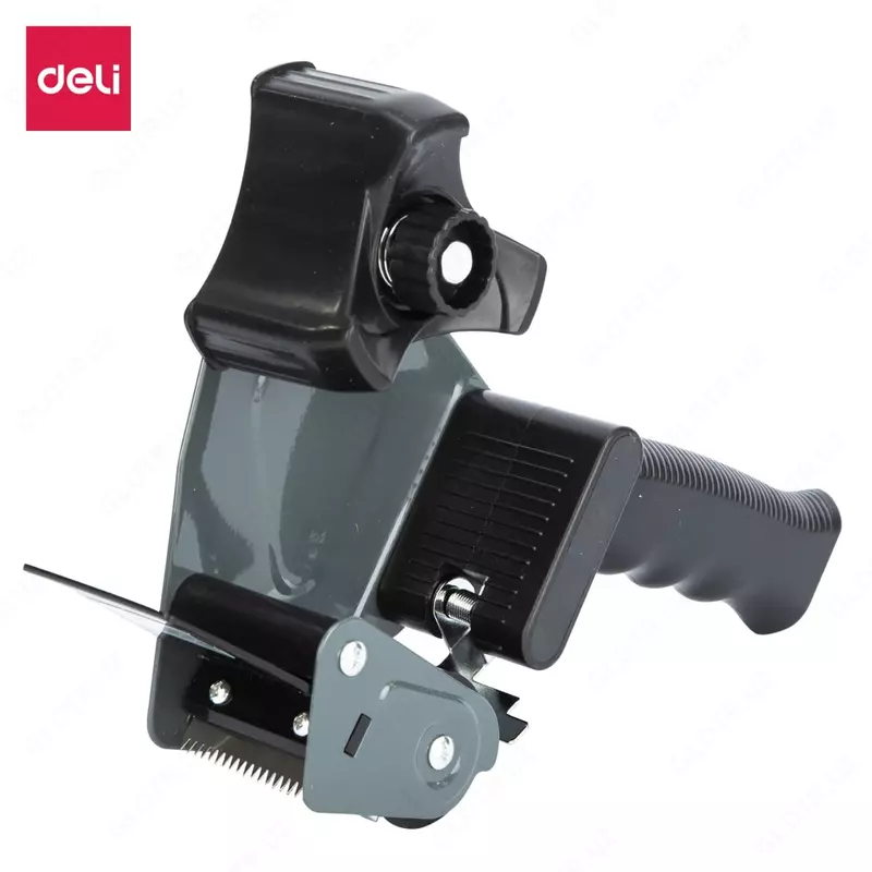 Ручной Диспенсер для скотча Deli лента 50 мм (Арт. - 804) Темно/серый