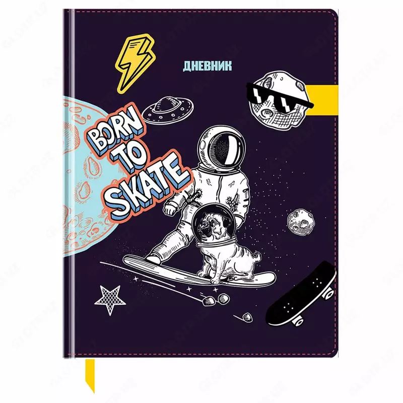 Школьный дневник BG Born to skate 1-11 кл  шелкография  твердый (Арт. - Дтк5т48_11538)