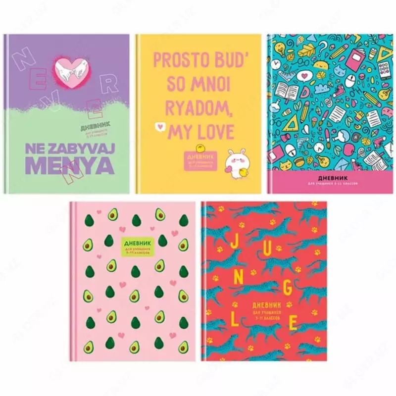 Школьный дневник BG Mix-5. Девочки 5-11 кл  ламинация  твердый (Арт. - Д5т48_гл_11420)