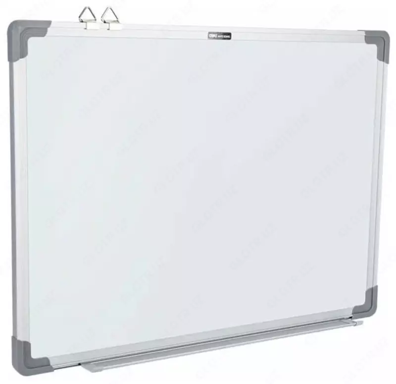 Белая магнитно-маркерная доска на алюминиевой раме Deli EV450  60 х 45 см (Арт. - 450-EV)