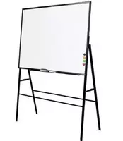 Белая магнитно-маркерная доска на подставке Deli 90 х 120 см (Арт. - 8784) Односторонняя