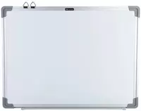 Белая магнитно-маркерная доска на алюминиевой раме Deli EV900  90 х 120 см (Арт. - 900-EV)