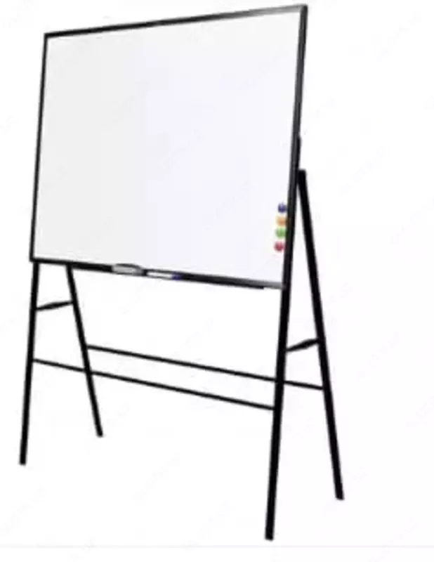 Deli stendidagi oq magnitli marker taxtasi 90 x 180 sm (Art. - 8786) Bir tomonlama