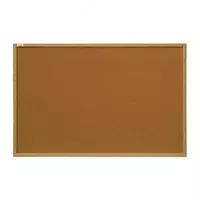 Пробковая демонстрационная доска в деревянной раме (100 х 200 см) Коричневая