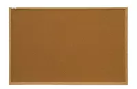 Yogoch ramkadagi mantar displey taxtasi (120 x 180 sm) Jigarrang