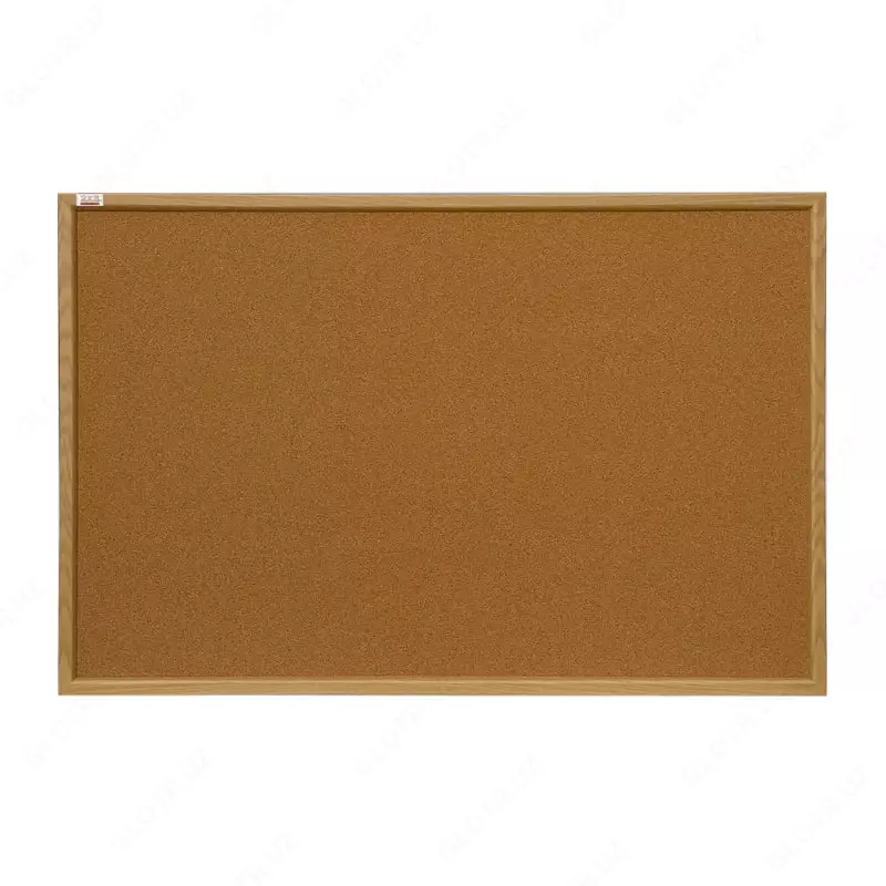  Yogoch ramkadagi mantar displey taxtasi (120 x 180 sm) Jigarrang - 