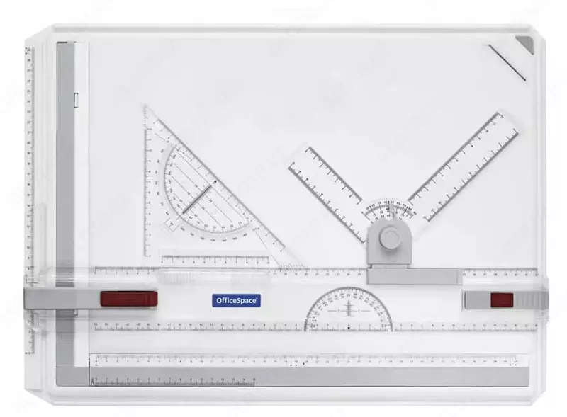 Чертежная доска (кульман) ArtSpace А3  505 х 370 мм (Арт. - 281665) Комплект