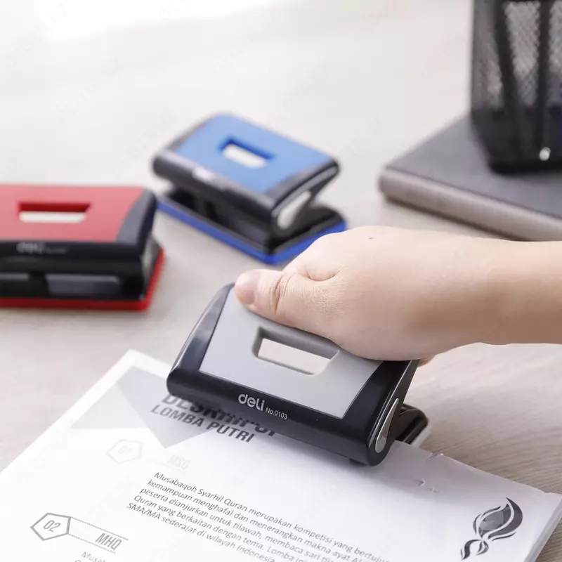  Kantselyariya teshigi Deli  ikkita teshikli  10 l. (m. - 0103) Assortiment Chakana savdo