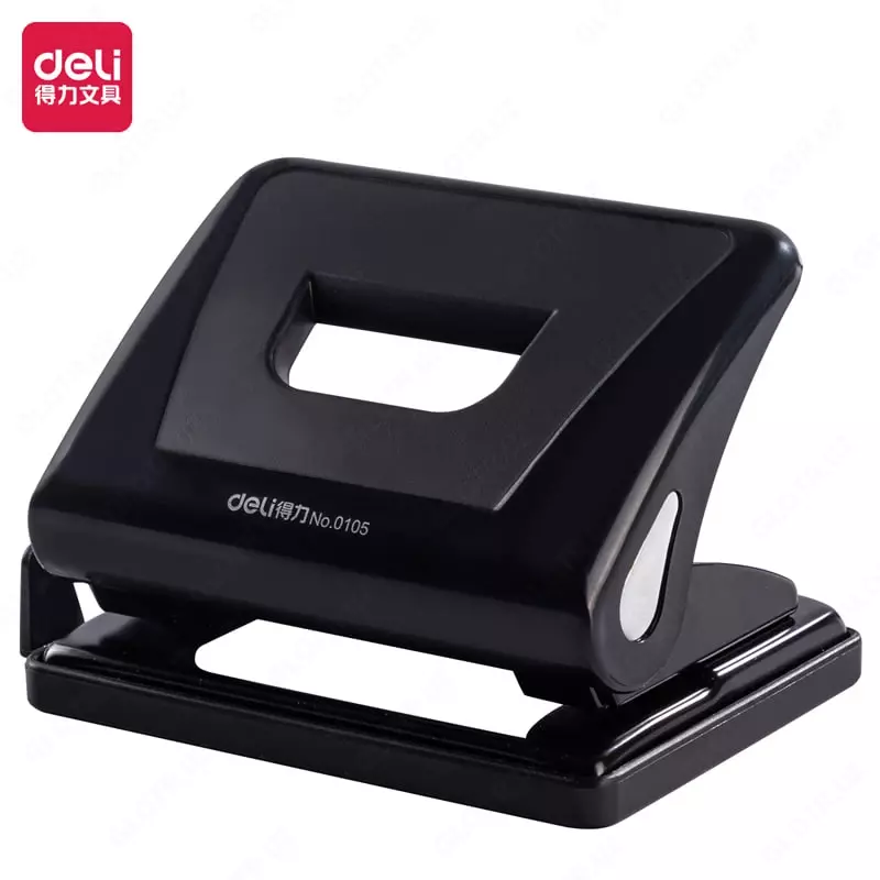  Канцелярский дырокол Deli  с двумя отверстиями  15 л. (Арт. - 0105) Ассортимент - 