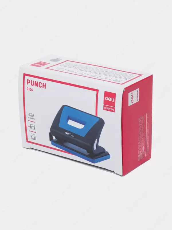  Канцелярский дырокол Deli  с двумя отверстиями  15 л. (Арт. - 0105) Ассортимент Только в розницу