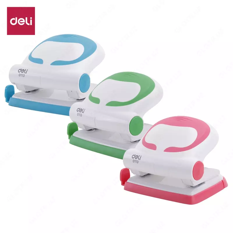 Канцелярский дырокол Deli Essential Plus  20 л. (Арт. - 0113) Ассортимент