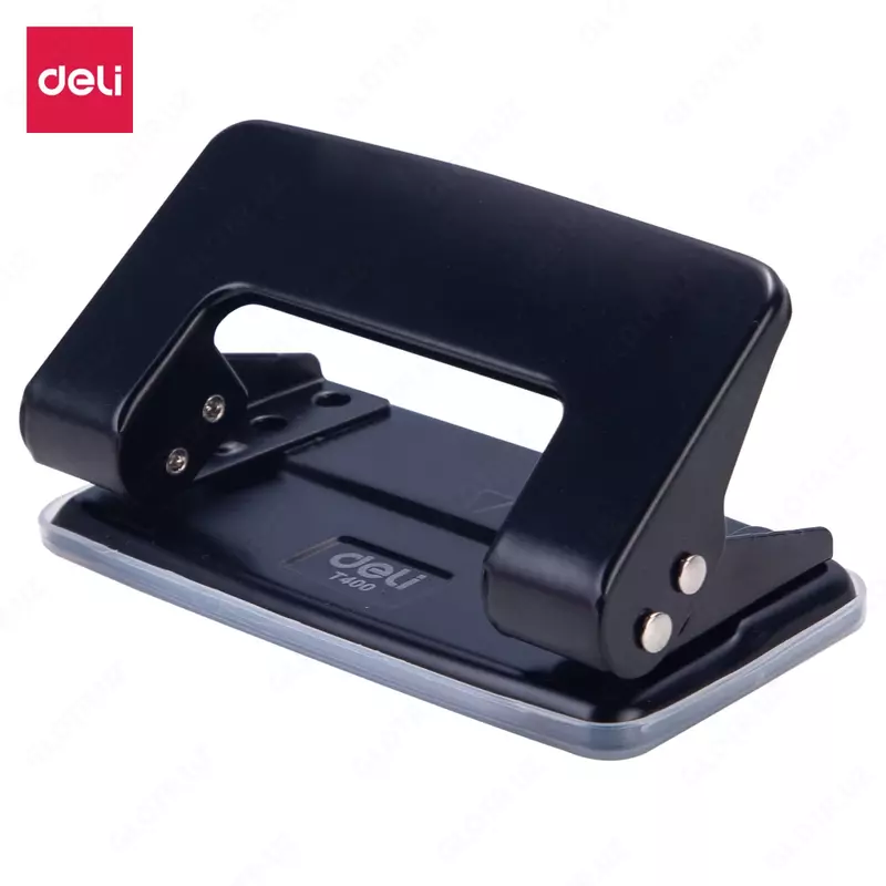 Канцелярский мини-дырокол Deli  с двумя отверстиями  8 л. (Арт. - 40020-ET) Черный