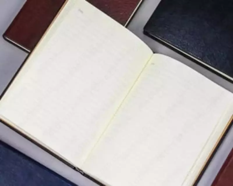  Ежедневник для записей (линия) Deli иск. кожа  195 х 270 мм  160 л (Арт. - 3185-bl) Синий Только в розницу