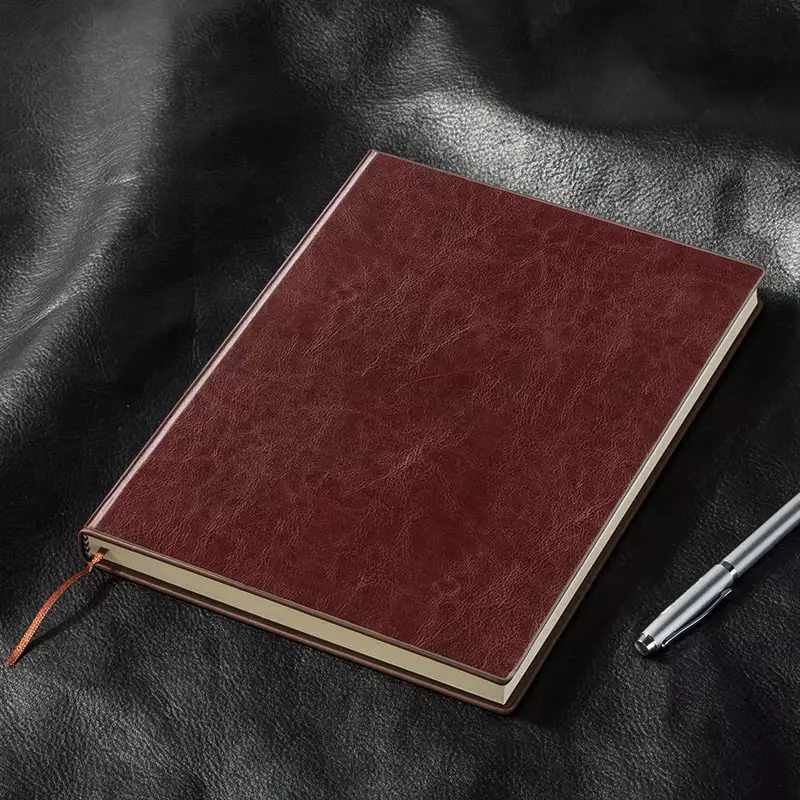  Ежедневник для записей (линия) Deli иск. кожа  195 х 270 мм  160 л (Арт. - 3306-br) Коричневый Только в розницу