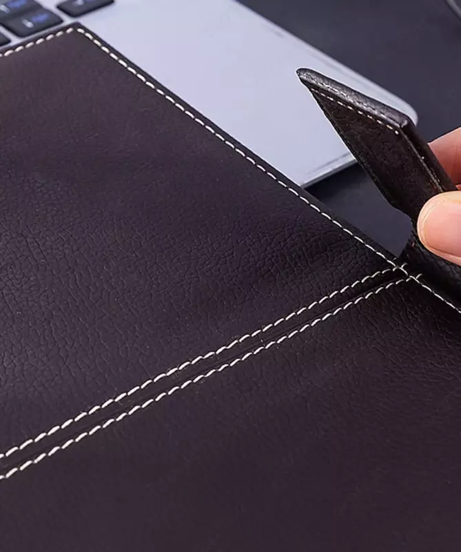  Ежедневник для записей (клетка) Deli иск. кожа  150 х 220 мм  120 л (Арт. - 3343-br) Коричневый - 