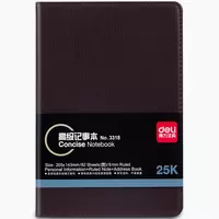 Ежедневник для записей (линия) Deli иск. кожа  143 х 205 мм  82 л (Арт. - 3318) Ассортимент