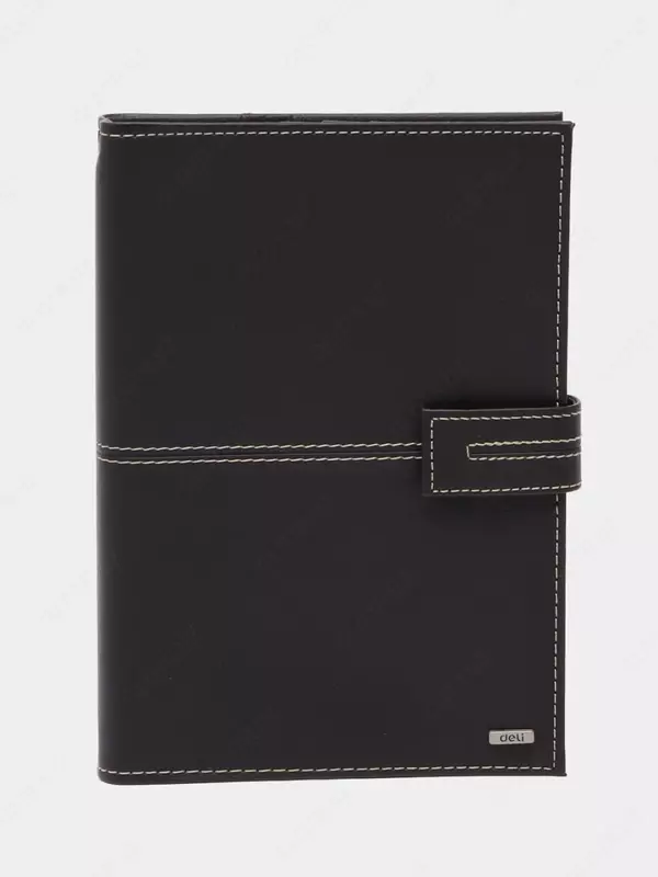 Ежедневник для записей (линия) Deli иск. кожа  165 х 235 мм  97 л (Арт. - 3158) Коричневый