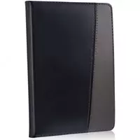 Ежедневник для записей (линия) Deli иск. кожа  195 х 135 мм  80 л (Арт. - 7912) Черный/коричневый