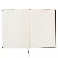  Ежедневник для записей (линия) Deli иск. кожа  250 х 175 мм  144 л (Арт. - 3161) Черный - 