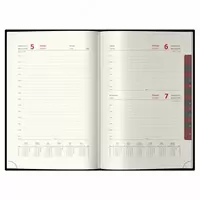   Датированный Ежедневник 2024 г. Delucci  иск. кожа  А5  184 л (Арт. - DD4_89501) Черный