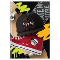 Ежедневник недатированный 7БЦ BG Mad skate  глянцевая ламинация  А5  160 л (Арт. - ЕН5т160_лг_12414)