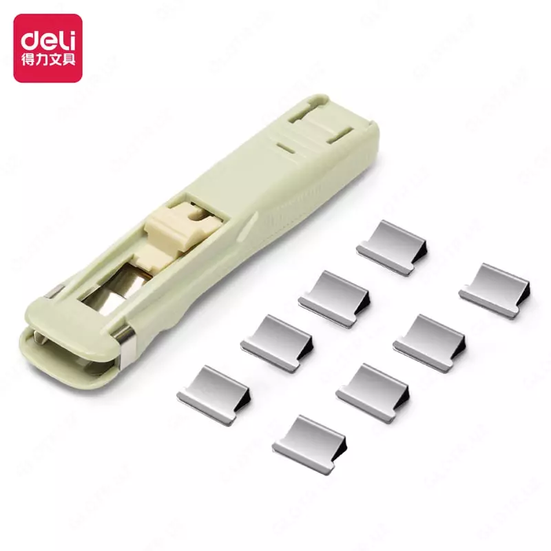  8591-A qaychi uchun Deli metall qisqichlar toplami  16 mm  50 dona. (m. - 8592) Kumush - 