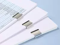   8591-A qaychi uchun Deli metall qisqichlar toplami  16 mm  50 dona. (m. - 8592) Kumush