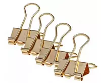 Deli metall qogoz qisqichlari toplami 19 mm  25 dona. (Art. - 78200-CRG) Oltin