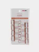 Упаковка металлических зажимов для бумаг Deli 19 мм  8 шт. (Арт. - 9414-CGD) Золотистые