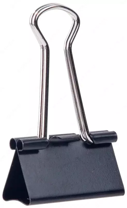  Упаковка металлических зажимов для бумаг Deli 32 мм  12 шт. (Арт. - 38563) Черные - 