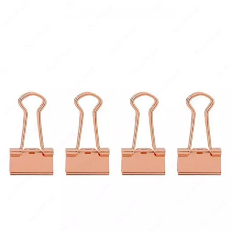 Deli metall qogoz qisqichlari toplami 19 mm  50 dona. (Art. - 78204) Oltin