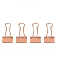 Deli metall qogoz qisqichlari toplami 19 mm  50 dona. (Art. - 78204) Oltin