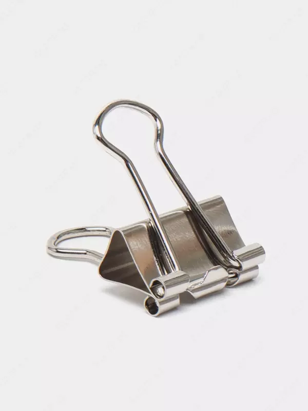  Yashil seriyali Berlingo metall qogoz qisqichlari toplami  19 mm  10 dona. (Art. - BC_1019J) Kumush - 