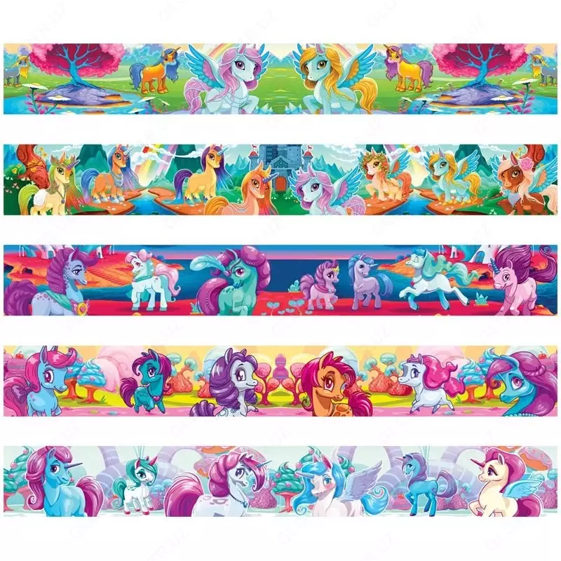 Закладка-магнит для книг ArtSpace Единороги  25 х 200 мм  блестки. (Арт. - 300435) Цв. ассорти