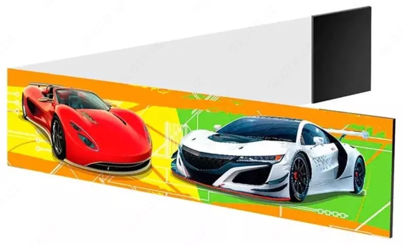  Закладка-магнит для книг ArtSpace Спортивные автомобили  25 х 200 мм  блестки. (Арт. - 243762) Цв. ассорти - 